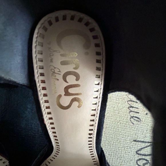 Circus Sam Edelman black suede like heels size 6.5 - Picture 4 of 5